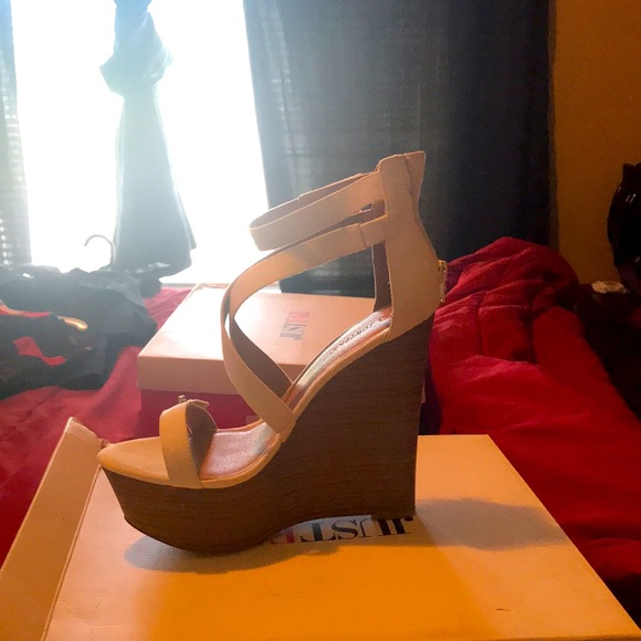 White Clarysa wedge shoes - Picture 5 of 5